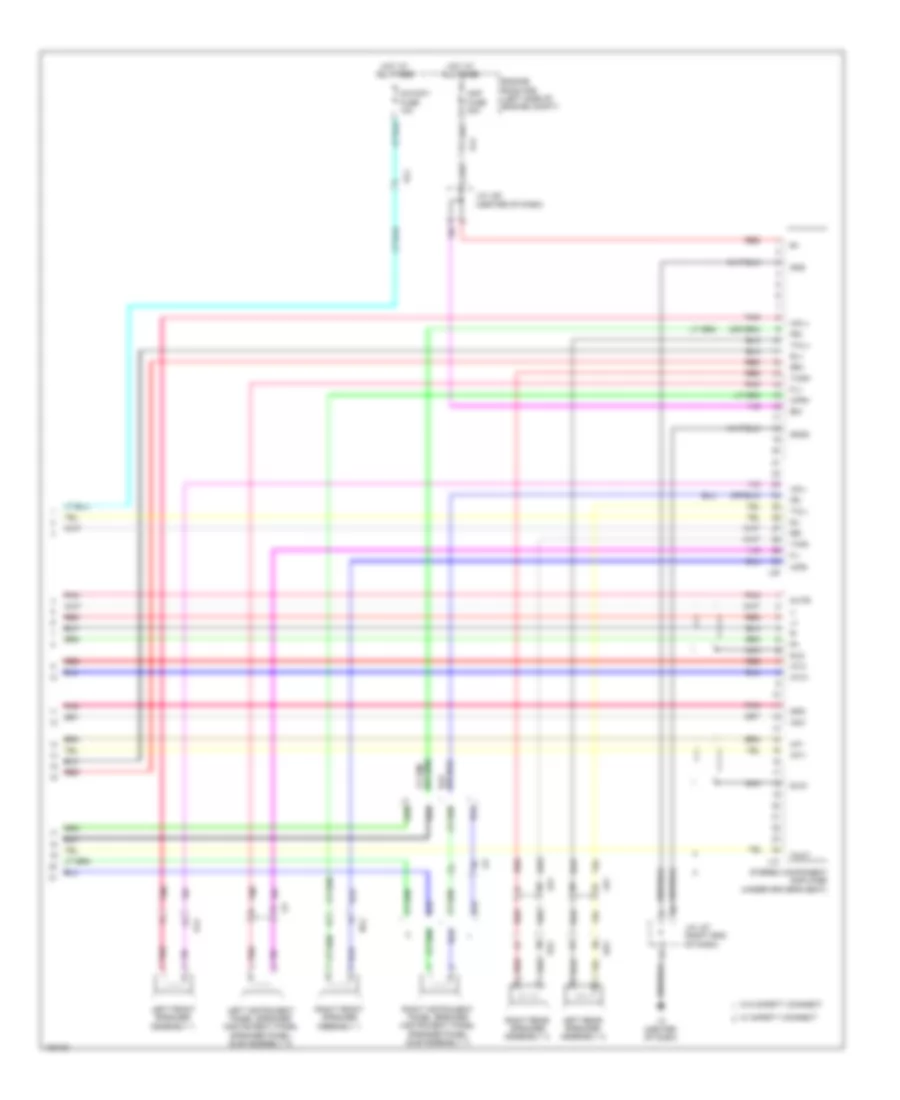 Navigation Wiring Diagram, without Radio  Display Receiver Type (4 из 4) для Toyota Prius V 2014