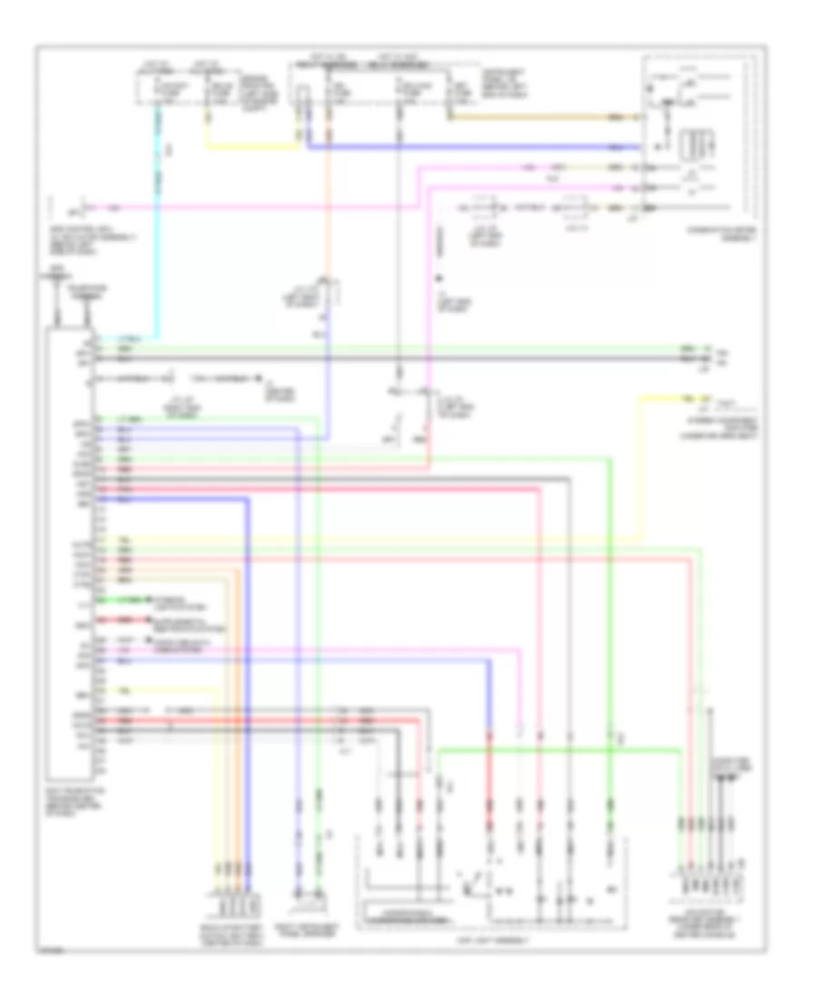 Электросхема системы Telematics для Toyota Prius V 2014