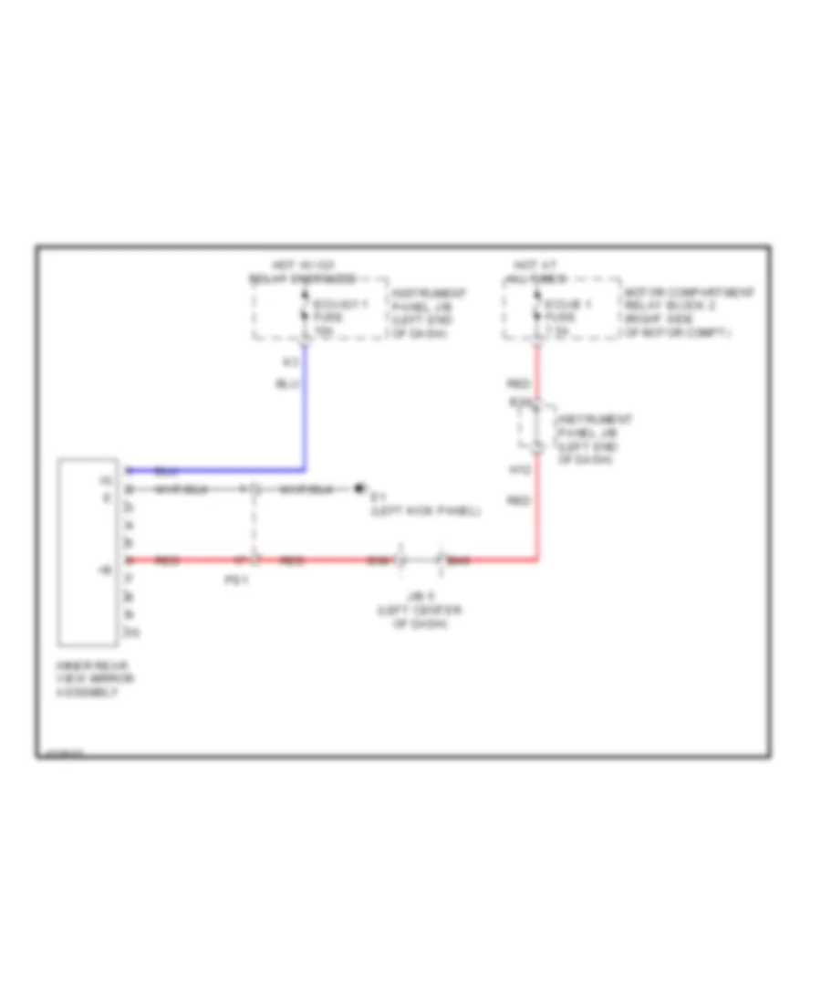 Electrochromic Mirror Wiring Diagram, EV для Toyota RAV4 EV 2014