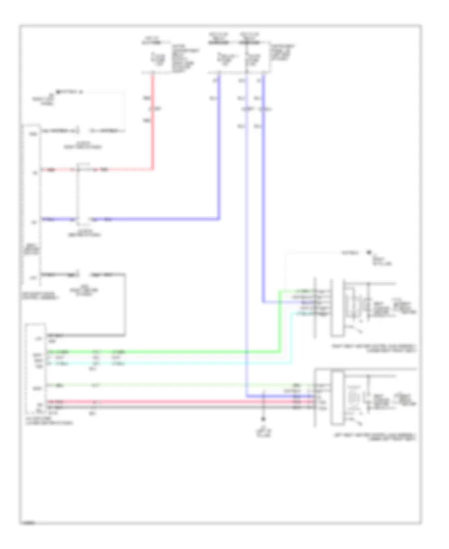 Power Seats Wiring Diagram, EV для Toyota RAV4 EV 2014
