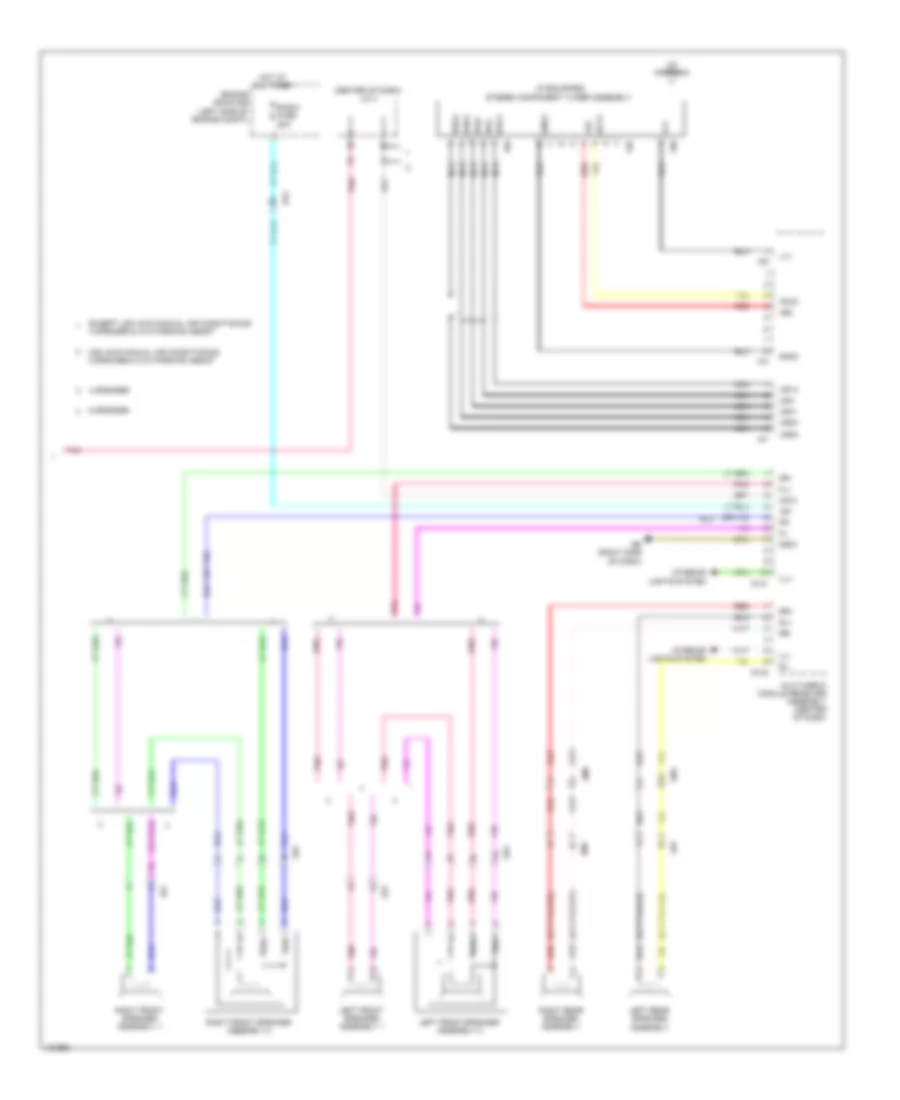 Radio Wiring Diagram, Except EV withBuilt-in Amplifier & Multi-Media Module (4 из 4) для Toyota RAV4 EV 2014