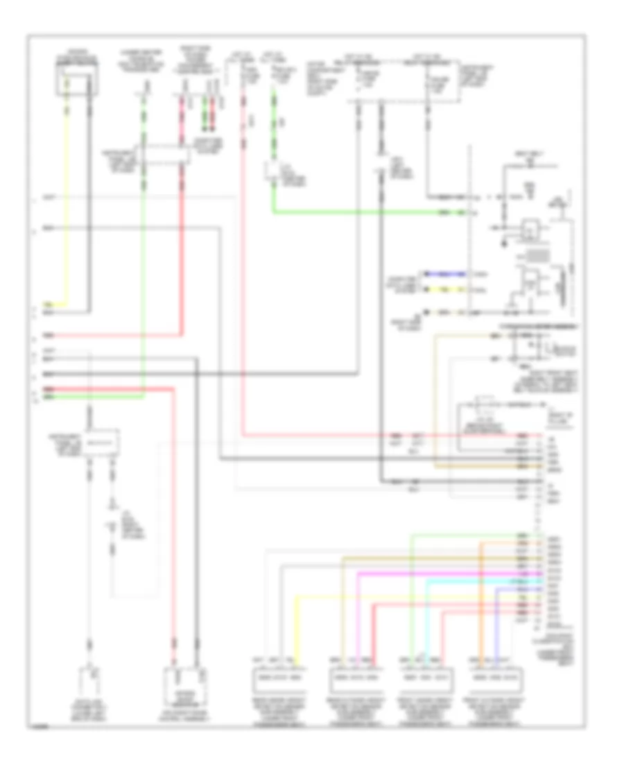 Supplemental Restraints Wiring Diagram, EV (2 из 2) для Toyota RAV4 EV 2014