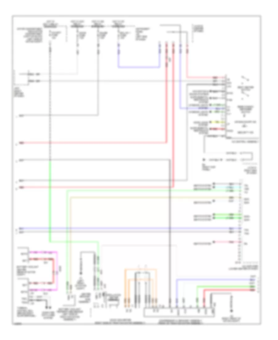 Automatic A/C Wiring Diagram, EV (4 из 5) для Toyota RAV4 EV 2014