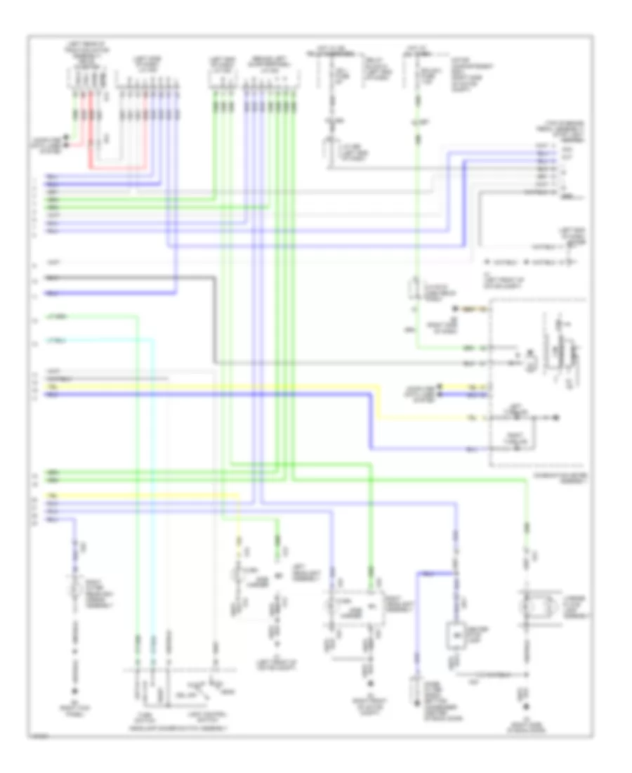 Exterior Lamps Wiring Diagram, EV (3 из 3) для Toyota RAV4 EV 2014