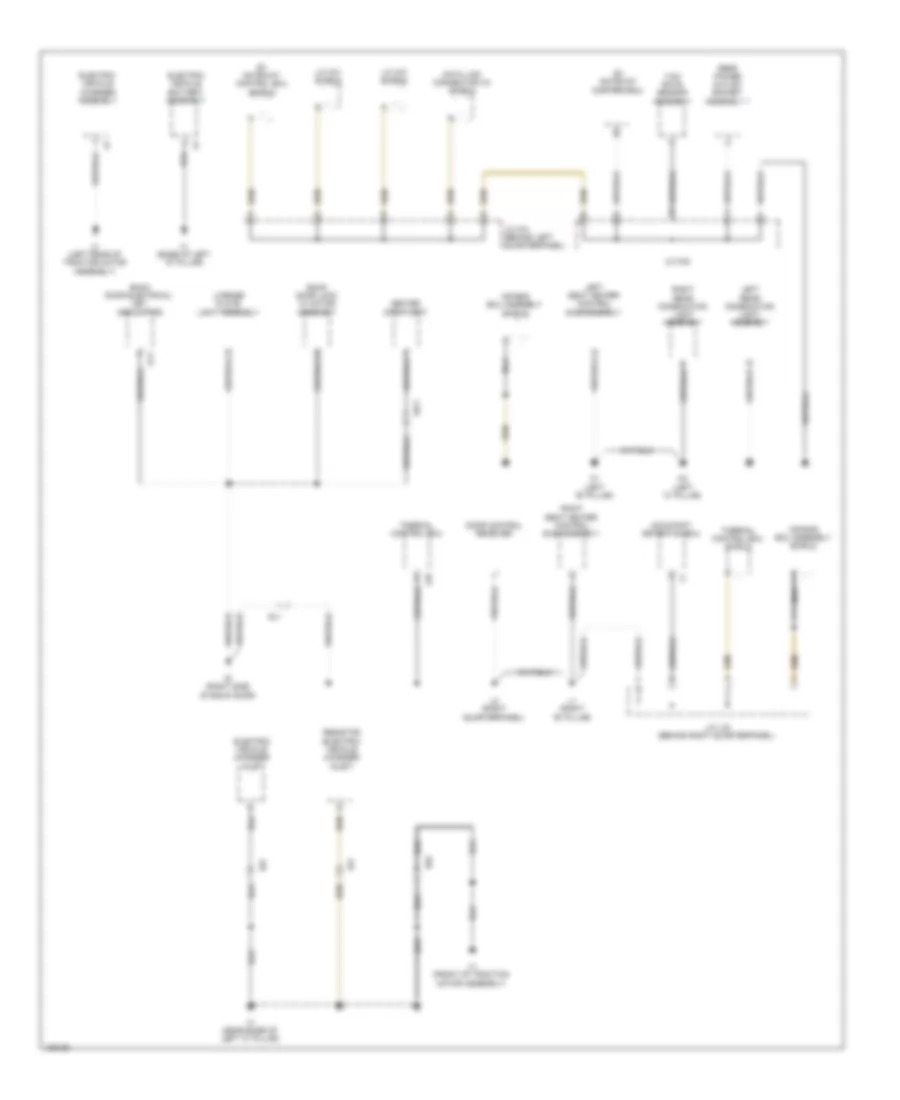 Ground Distribution Wiring Diagram, EV (4 из 4) для Toyota RAV4 EV 2014