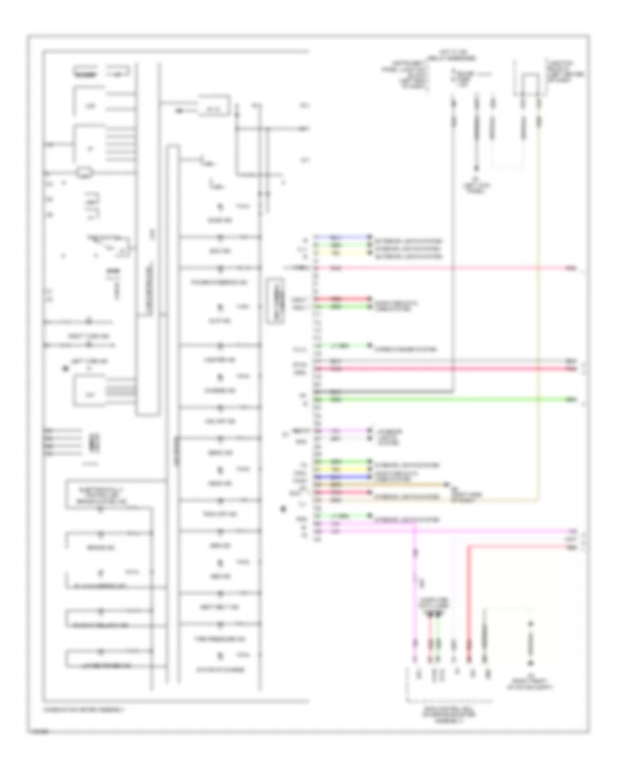 Instrument Cluster Wiring Diagram, EV (1 из 2) для Toyota RAV4 EV 2014