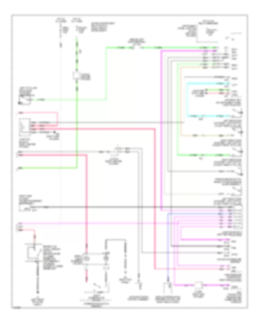 Instrument Cluster Wiring Diagram, EV (2 из 2) для Toyota RAV4 EV 2014