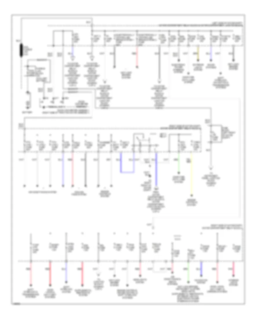 Power Distribution Wiring Diagram, EV (1 из 4) для Toyota RAV4 EV 2014