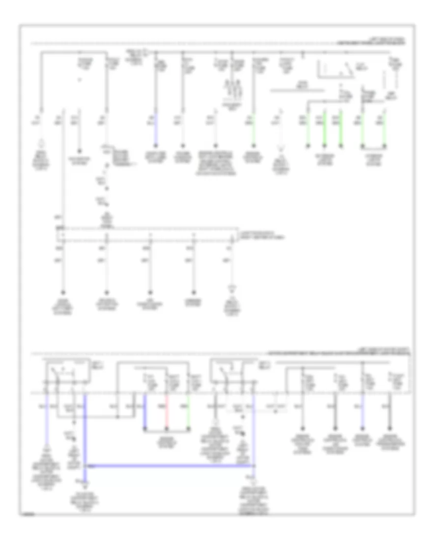 Power Distribution Wiring Diagram, EV (2 из 4) для Toyota RAV4 EV 2014