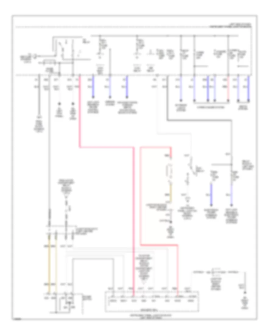 Power Distribution Wiring Diagram, EV (3 из 4) для Toyota RAV4 EV 2014