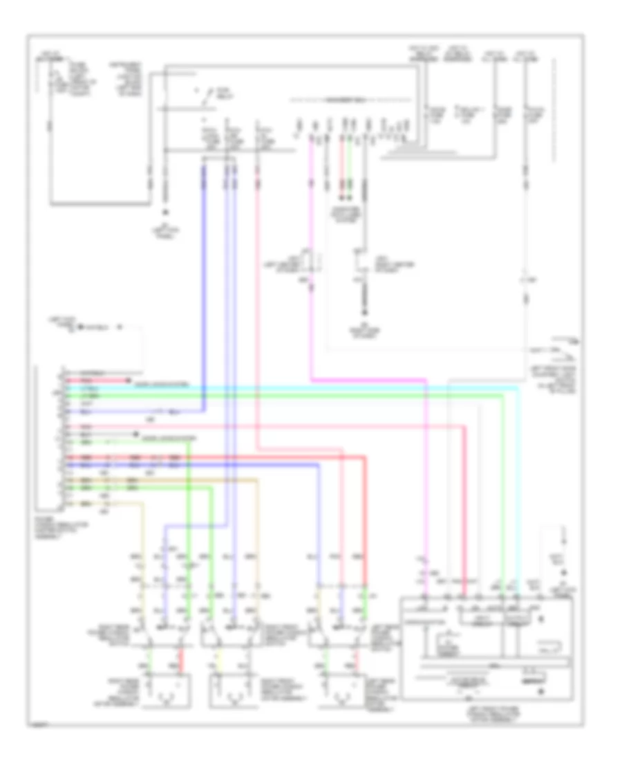 Power Windows Wiring Diagram, EV для Toyota RAV4 LE 2014