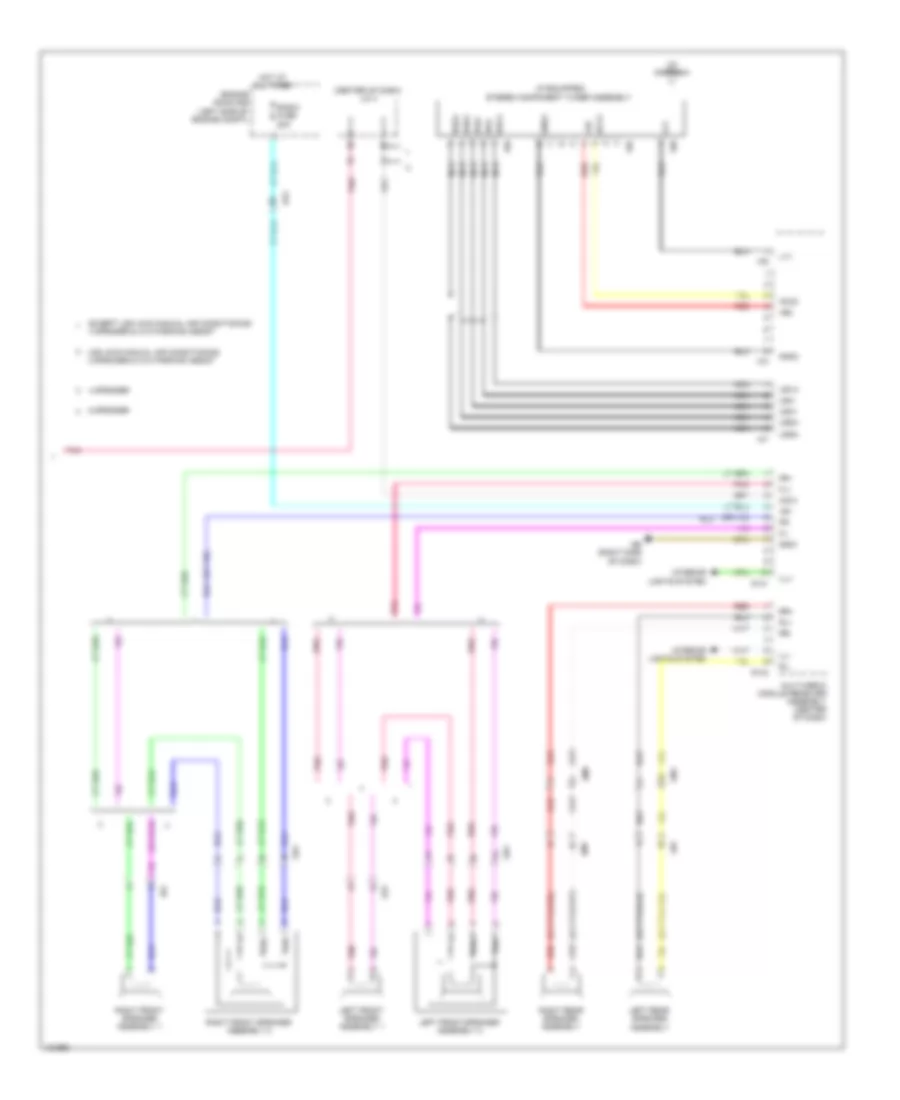 Radio Wiring Diagram, Except EV withBuilt-in Amplifier & Multi-Media Module (4 из 4) для Toyota RAV4 LE 2014