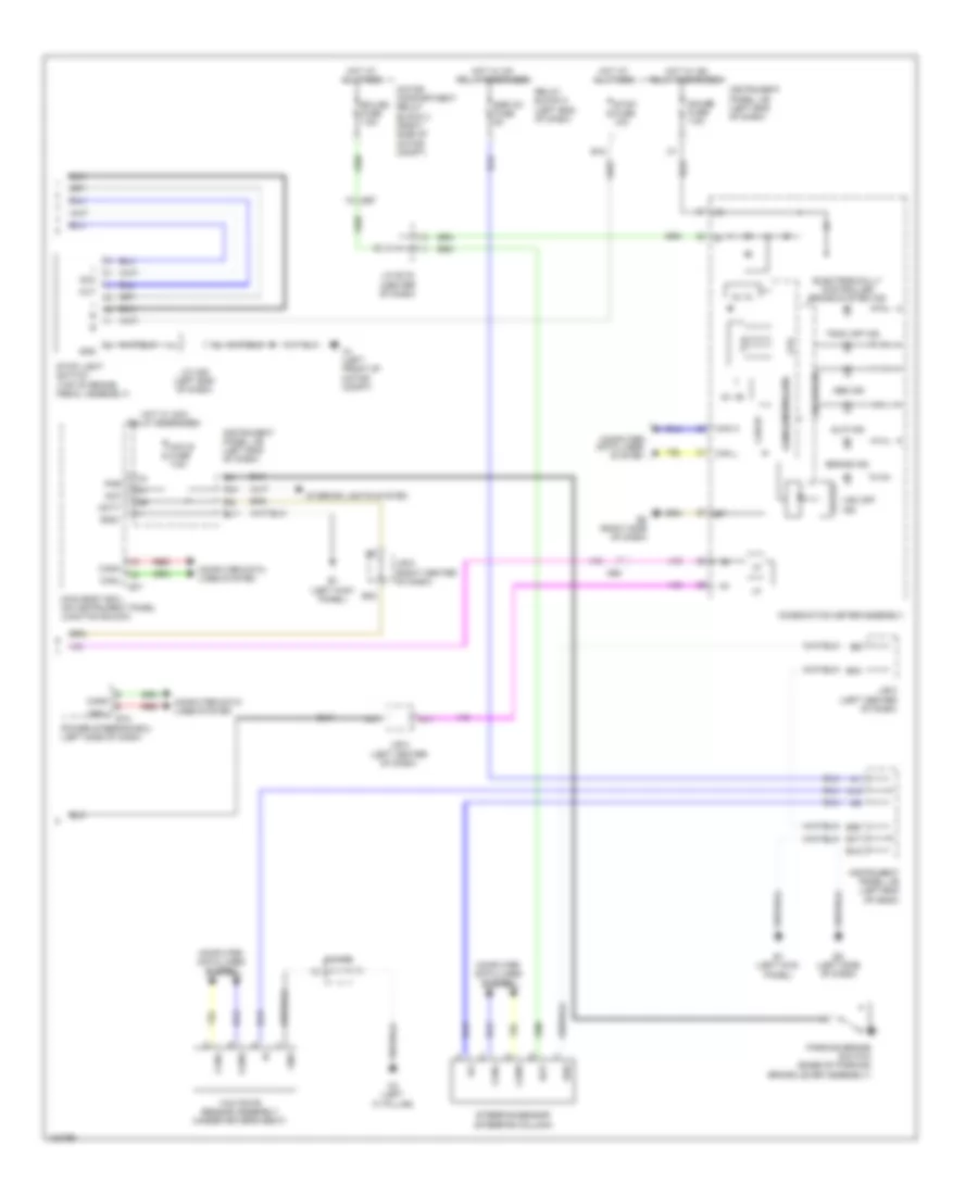 Электросхема антиблокировочной тормозной системы АБС (ABS), EV (2 из 2) для Toyota RAV4 LE 2014