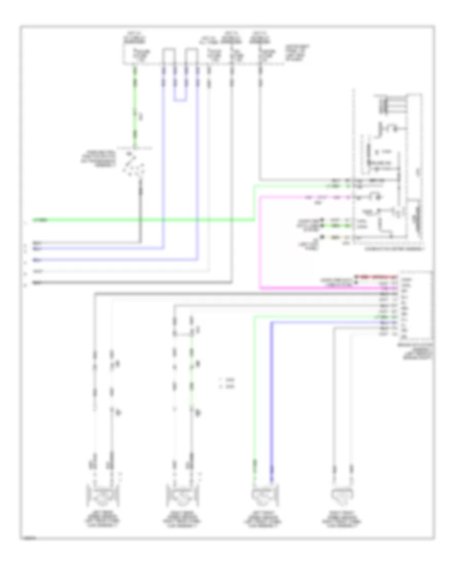 Электросхема системы круизконтроля, кроме EV (2 из 2) для Toyota RAV4 LE 2014