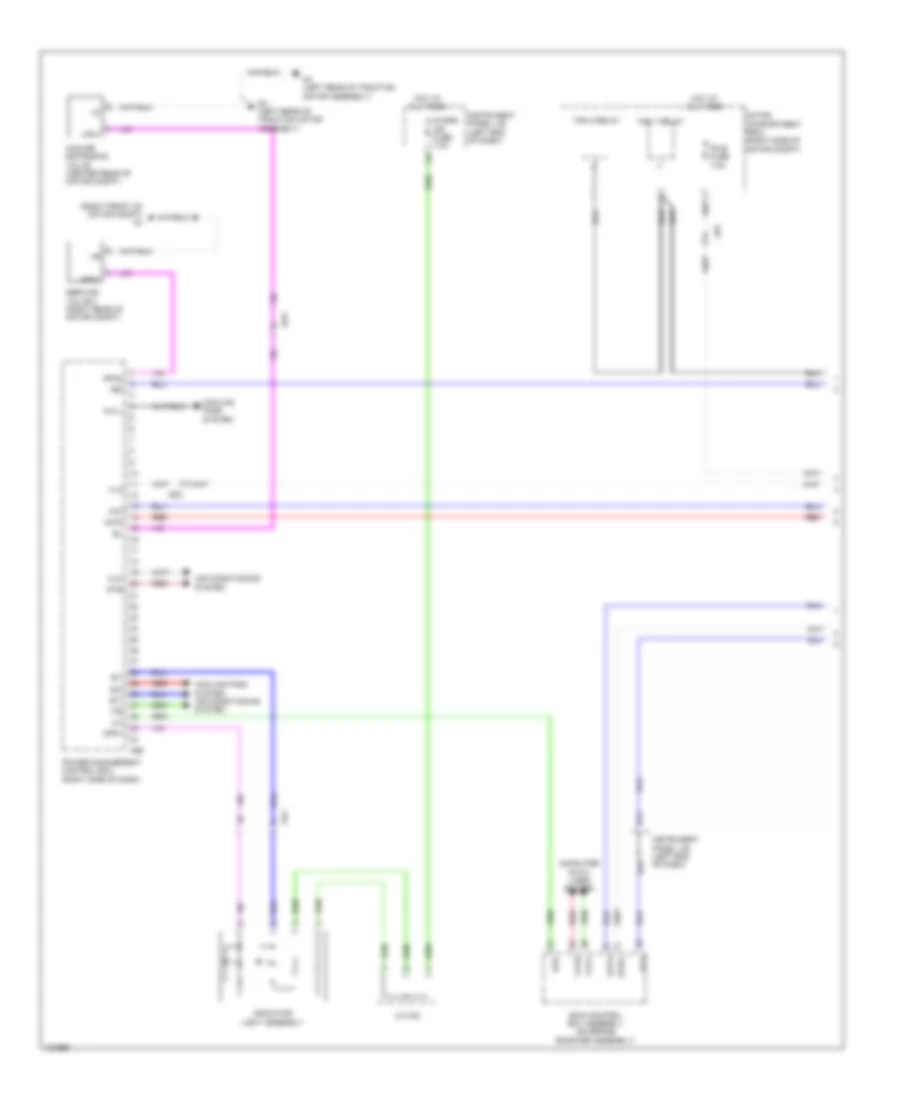 EV, Электросхема системы управления двигателем (1 из 9) для Toyota RAV4 LE 2014