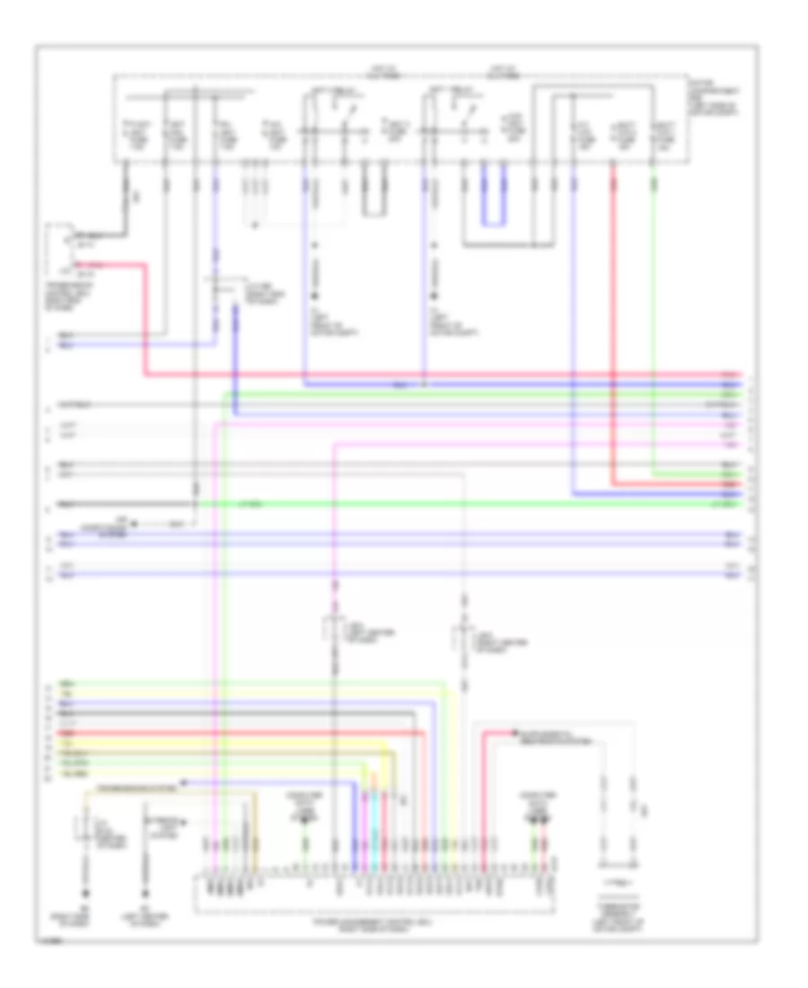 EV, Электросхема системы управления двигателем (3 из 9) для Toyota RAV4 LE 2014
