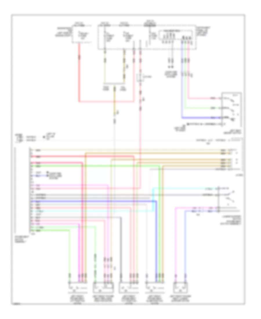 Электросхема системы памяти для Toyota RAV4 LE 2014