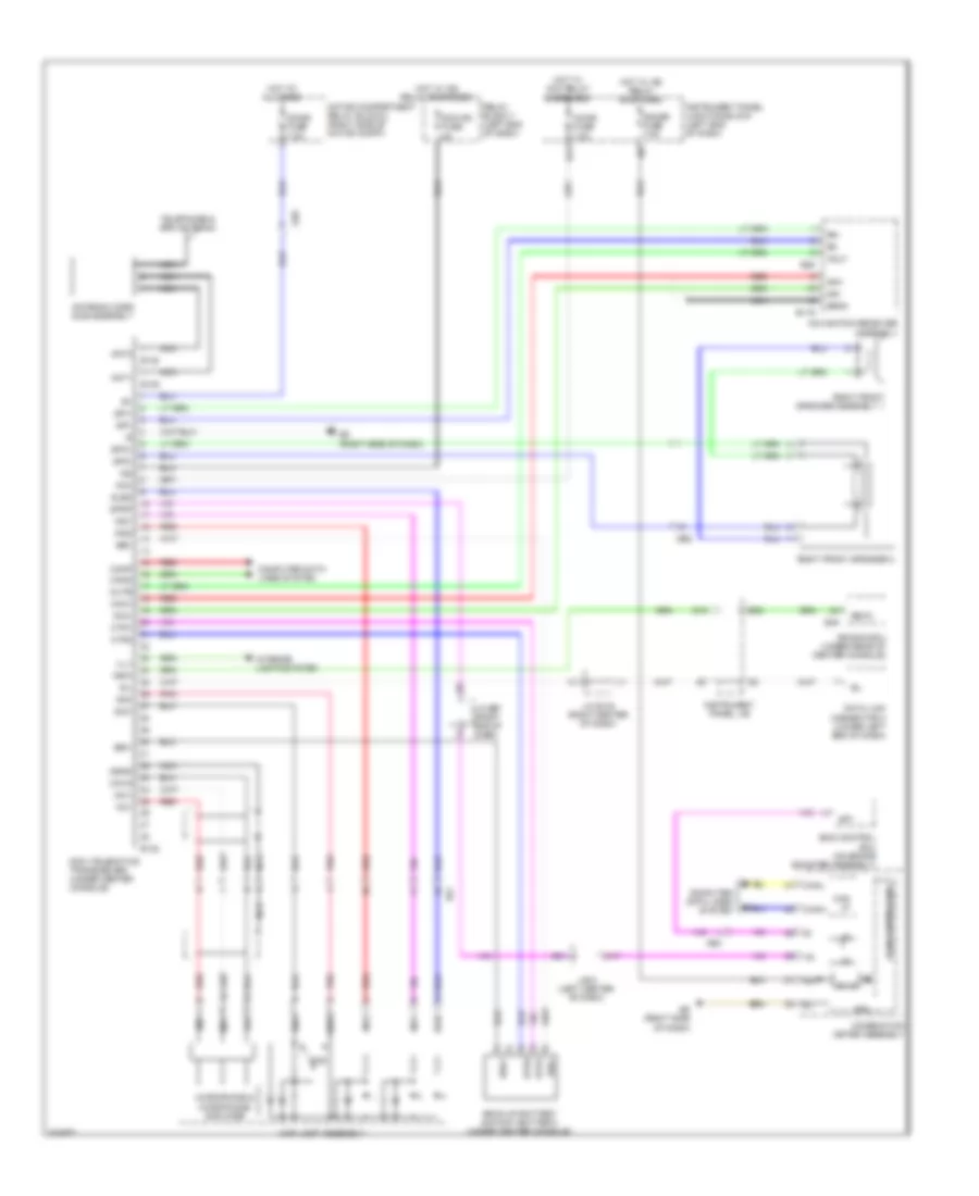 Электросхема системы Telematics для Toyota RAV4 LE 2014