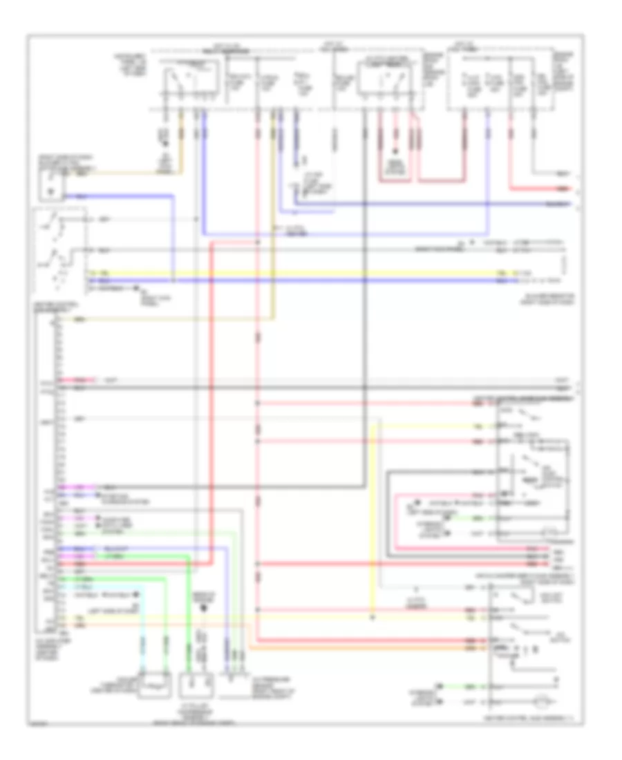 2.4L, Электросхема кондиционера с ручный управлением, Сделанный NUMMI (1 из 2) для Toyota Corolla 2010