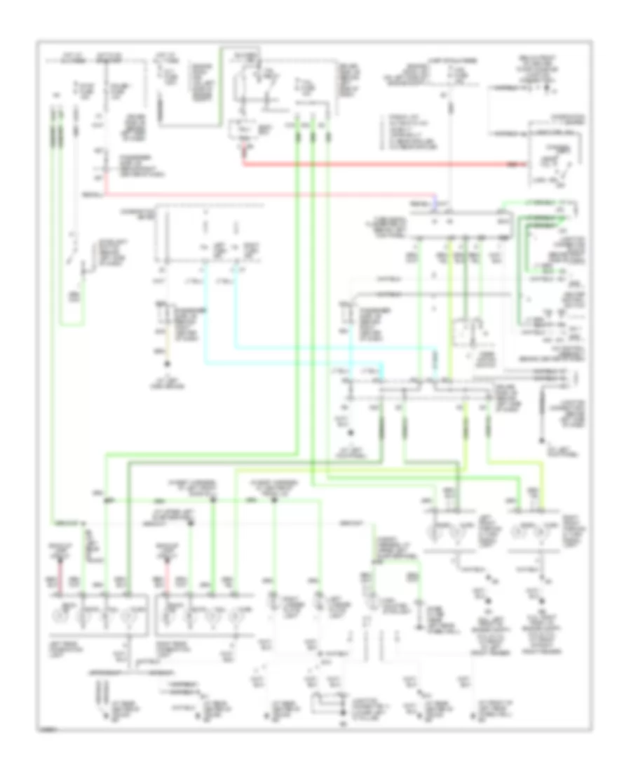 Электросхема внешнего освещения для Toyota Camry 2005