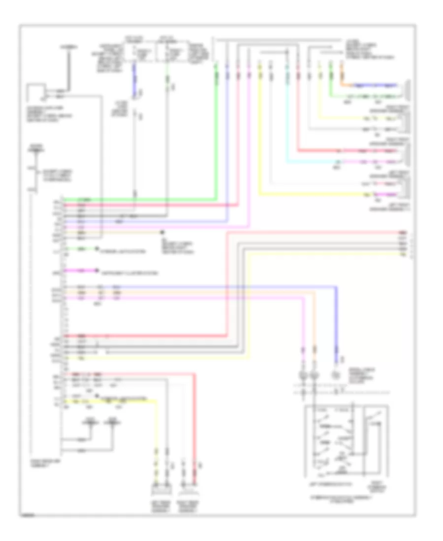 Электросхема магнитолы, без JBL (1 из 2) для Toyota Highlander Hybrid Limited 2012