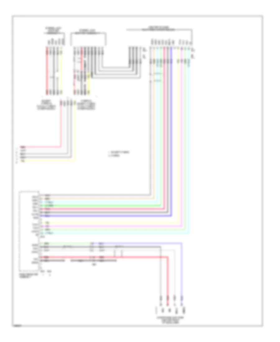 Электросхема магнитолы, без JBL (2 из 2) для Toyota Highlander Hybrid Limited 2012
