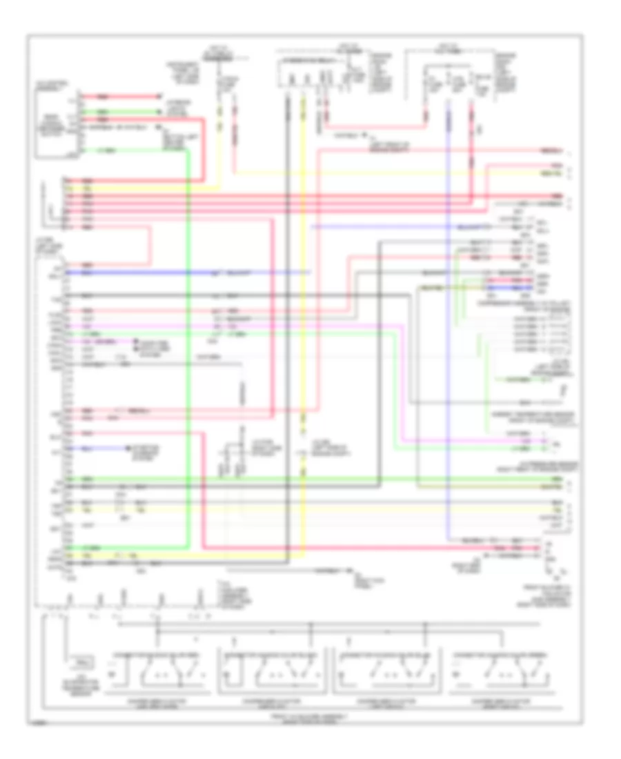 Электросхема кондиционера (1 из 2) для Toyota Sienna 2014
