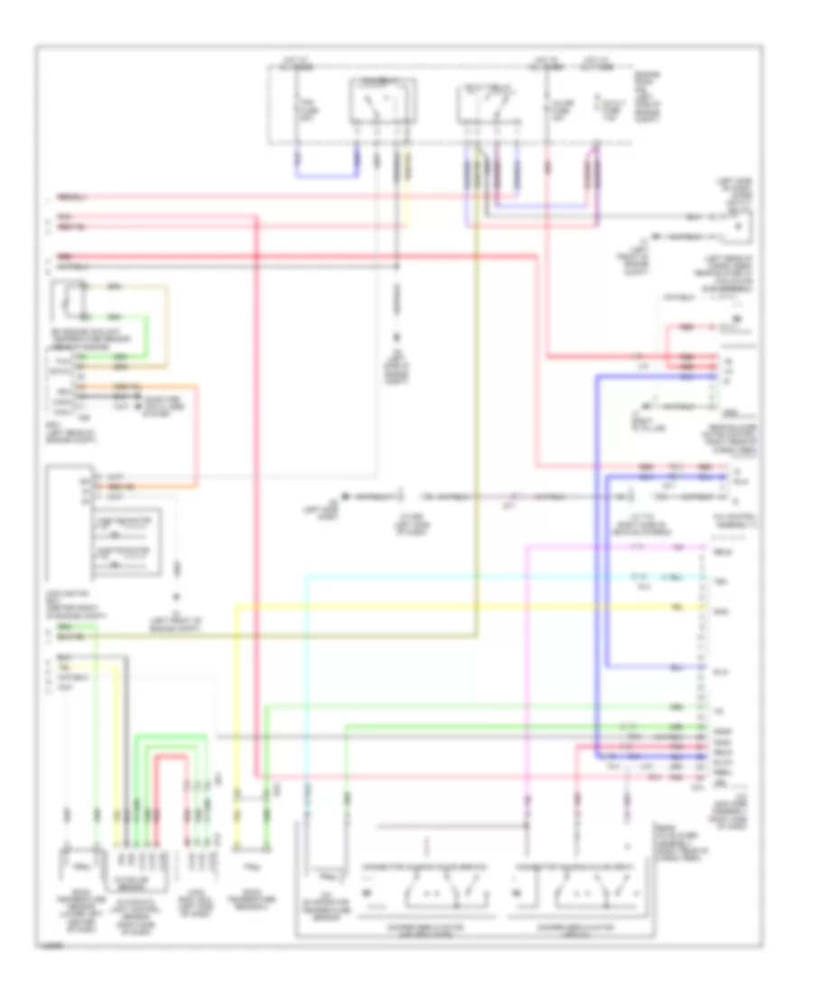 Электросхема кондиционера (2 из 2) для Toyota Sienna 2014