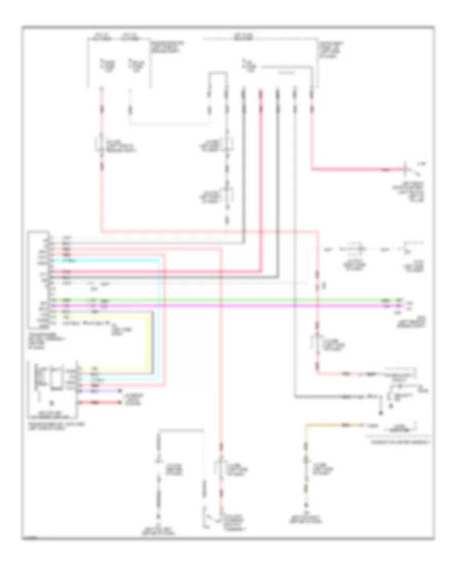 Электросхема иммобилайзера, без системы безключевого доступа Система для Toyota Sienna 2014