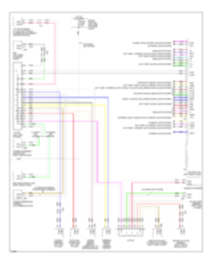 схема ЭКЮ тела (2 из 2) для Toyota Sienna 2014