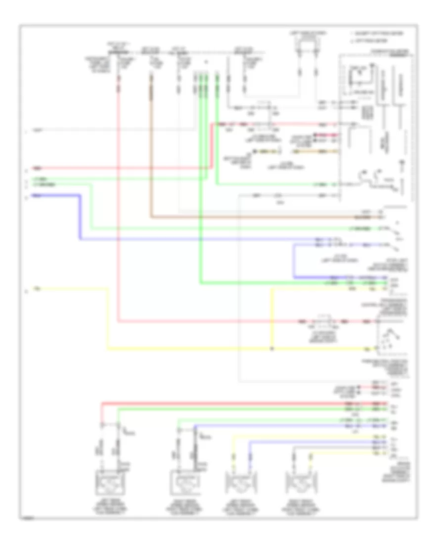 Электросхема системы круизконтроля (2 из 2) для Toyota Sienna 2014