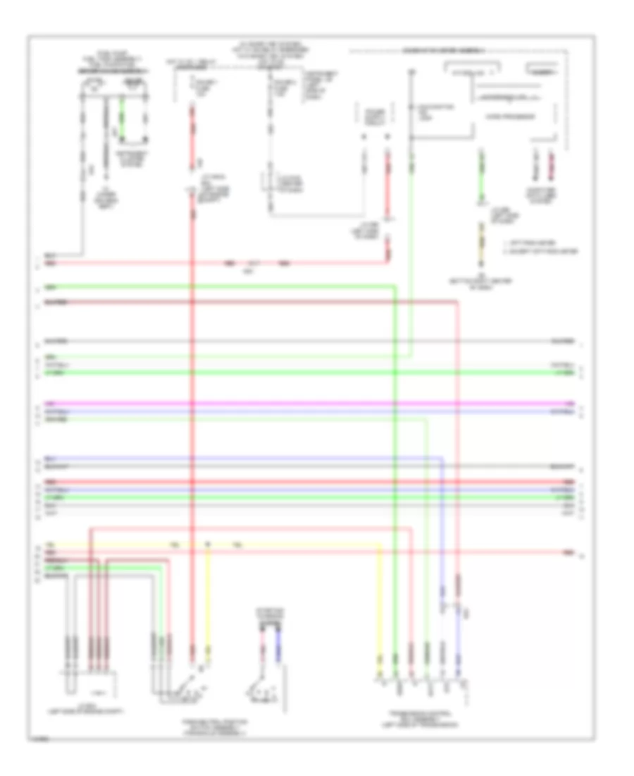 3.5L, Электросхема системы управления двигателем (4 из 6) для Toyota Sienna 2014
