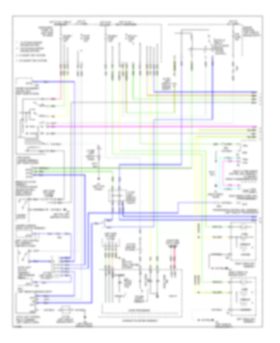 Электросхема внешнего освещения (1 из 2) для Toyota Sienna 2014