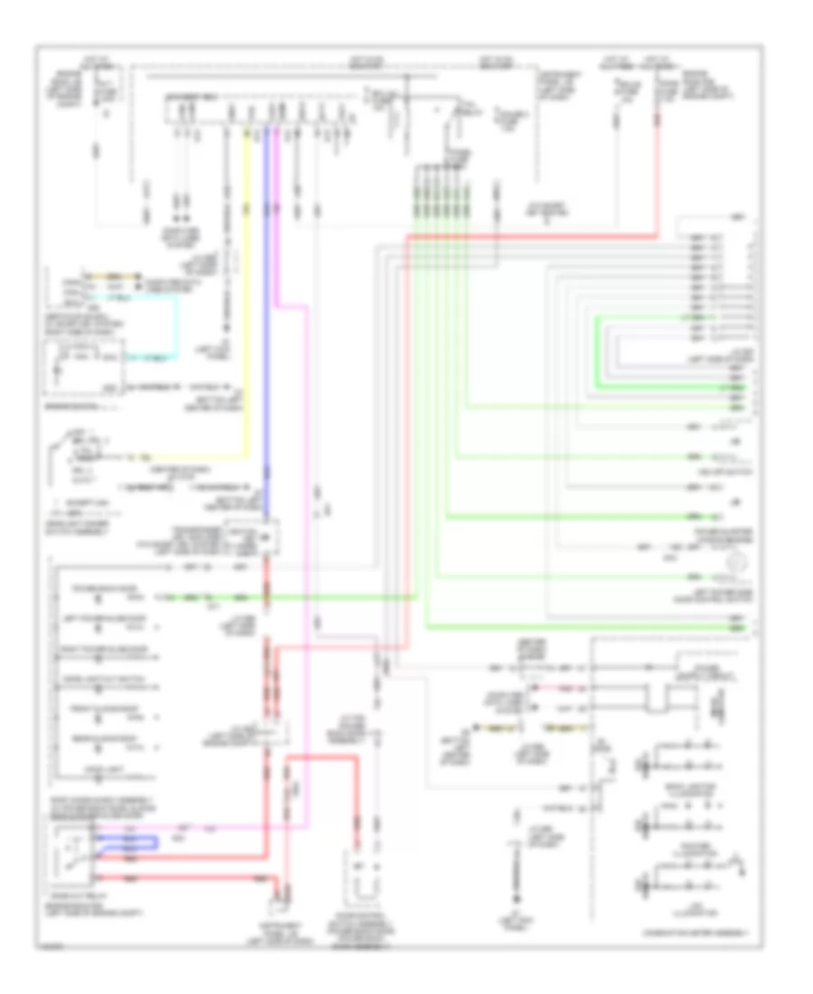 Электросхема подсветки приборов (1 из 2) для Toyota Sienna 2014