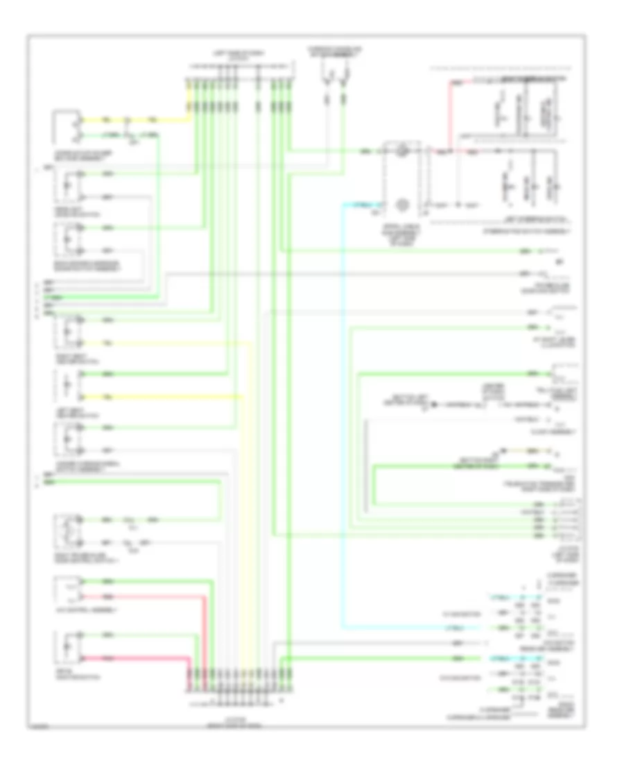 Электросхема подсветки приборов (2 из 2) для Toyota Sienna 2014