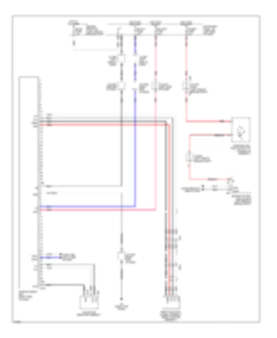Электросхема парктроников для Toyota Sienna 2014