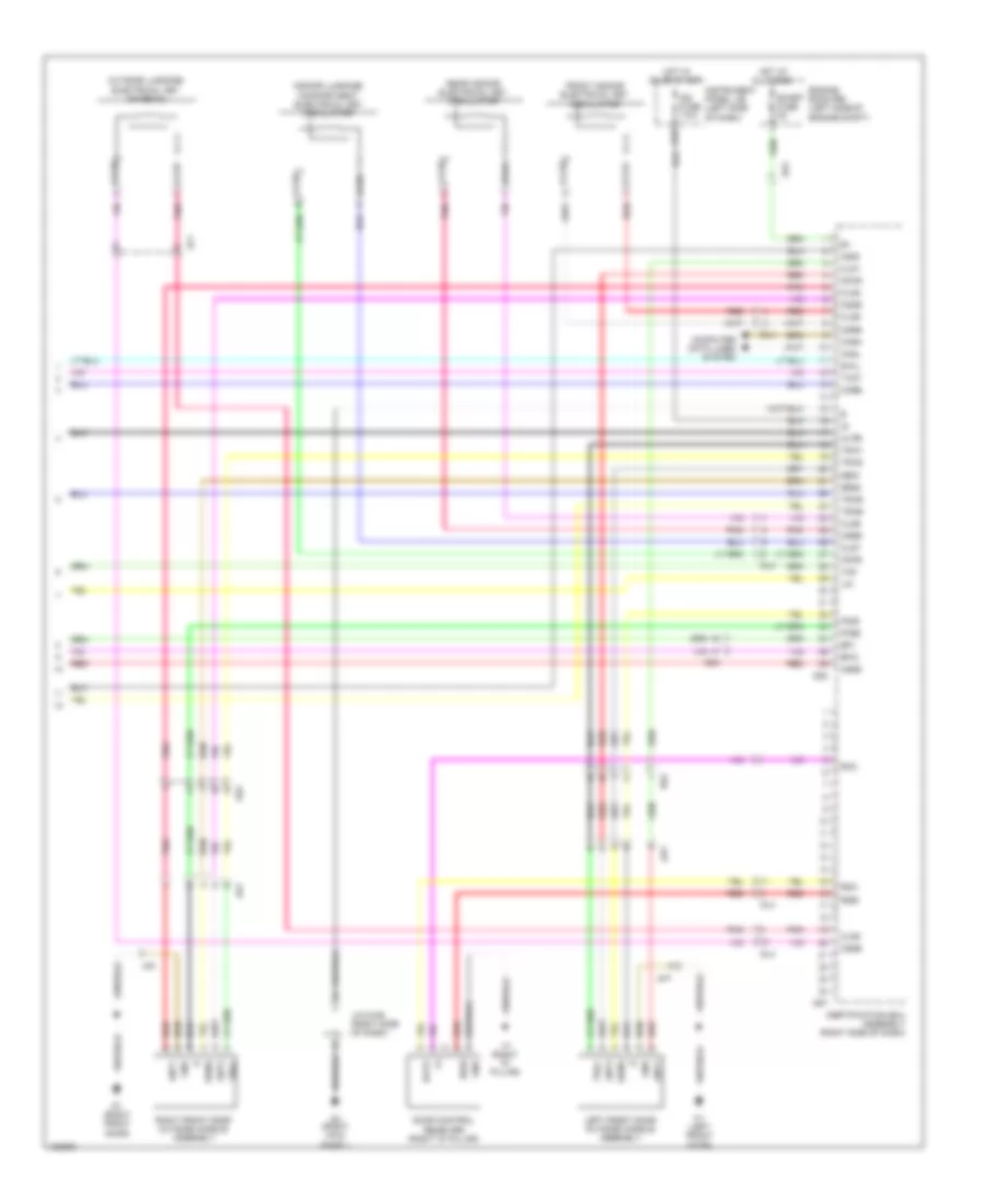 Электросхема центрального замка, С Система безключевого доступа (4 из 4) для Toyota Sienna 2014