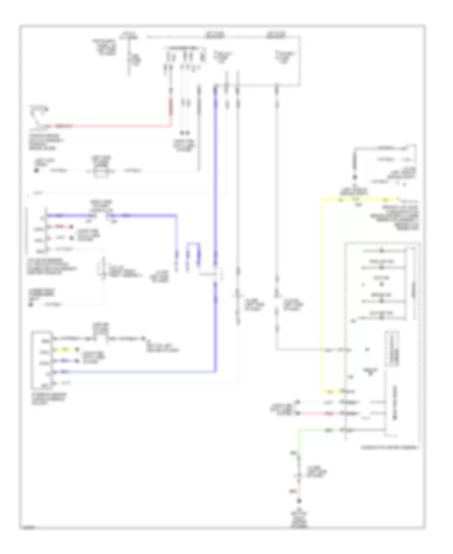 Электросхема антиблокировочной тормозной системы АБС (ABS) (2 из 2) для Toyota Sienna LE 2014