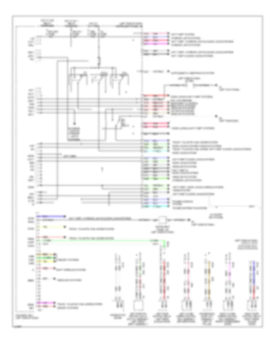 схема ЭКЮ тела (1 из 2) для Toyota Sienna LE 2014
