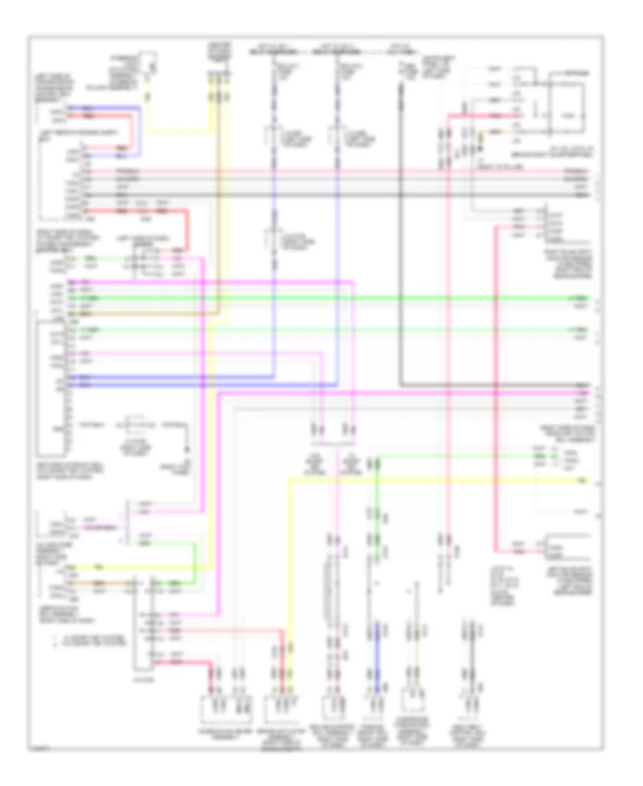 Электросхема линии передачи данных CAN (1 из 2) для Toyota Sienna LE 2014