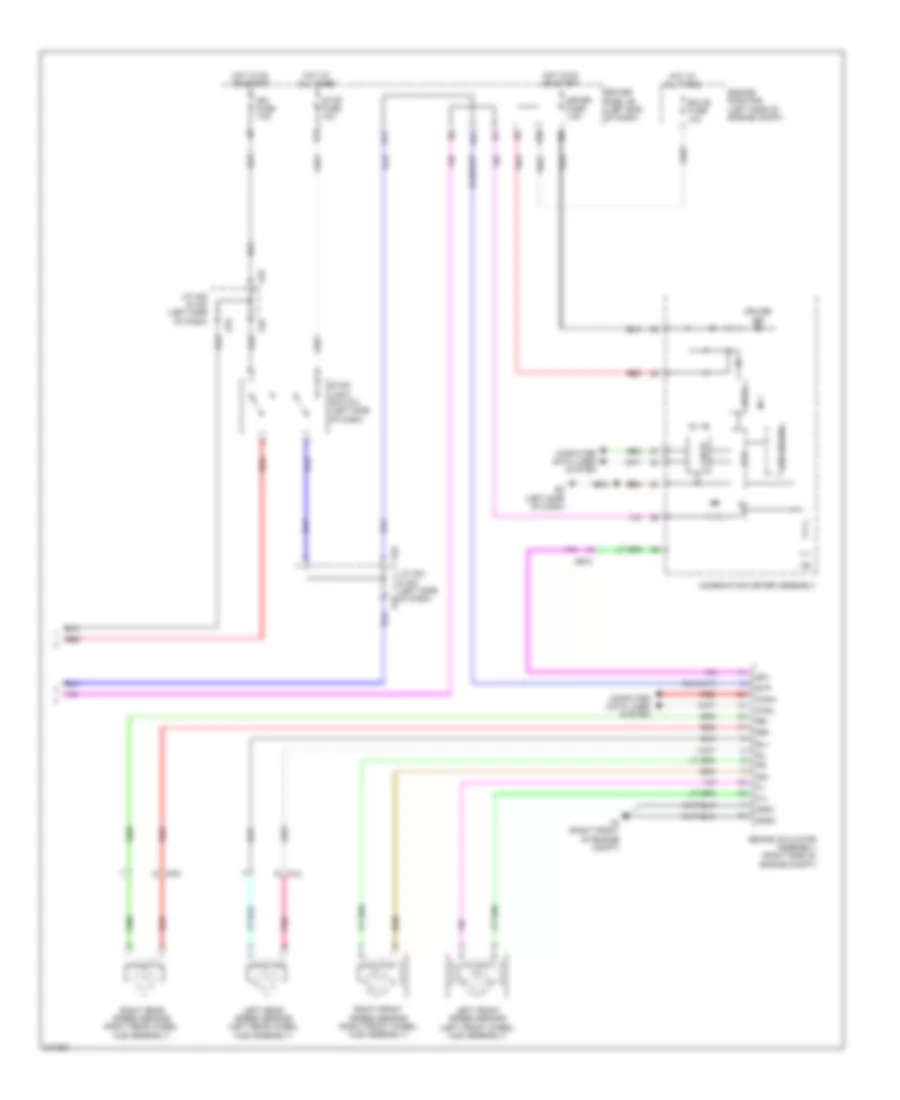 Электросхема системы круизконтроля (2 из 2) для Toyota Matrix 2012