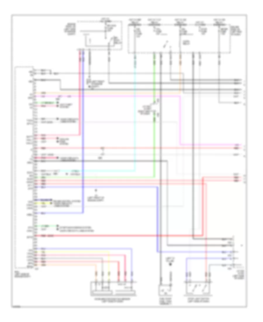 2.4L, Электросхема системы управления двигателем (1 из 4) для Toyota Matrix 2012