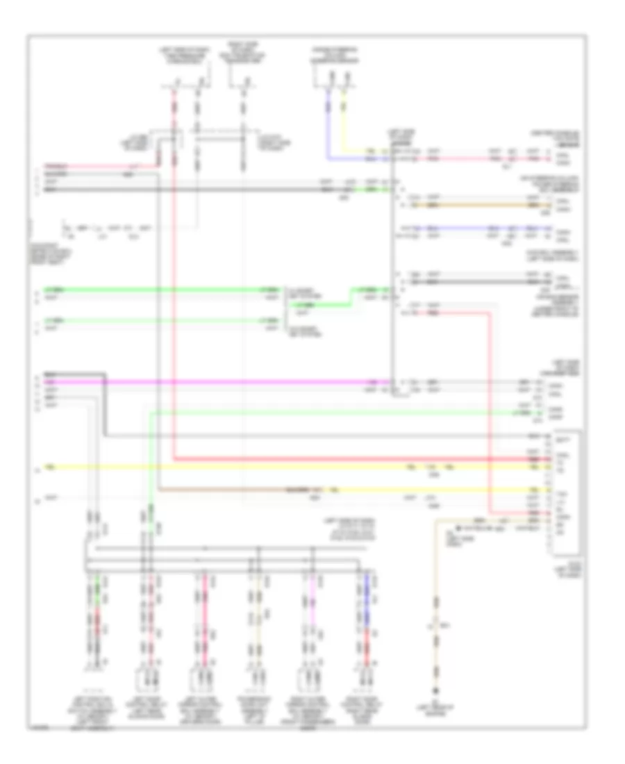 Электросхема линии передачи данных CAN (2 из 2) для Toyota Sienna Limited 2014