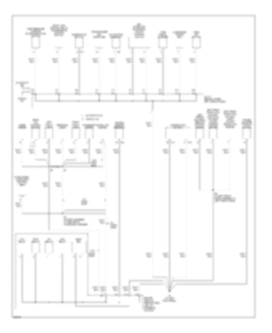 Электросхема подключение массы заземления (3 из 4) для Toyota Sienna LE 2005