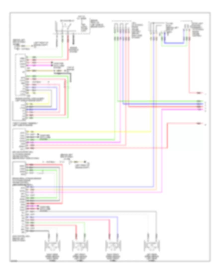 Электросхема системы круизконтроля (1 из 2) для Toyota Prius 2010