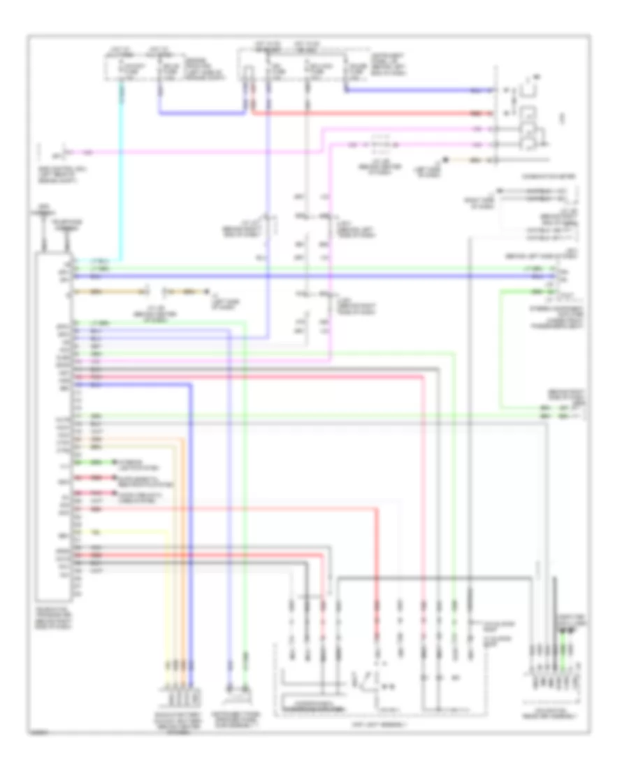 Электросхема системы Telematics для Toyota Prius 2010