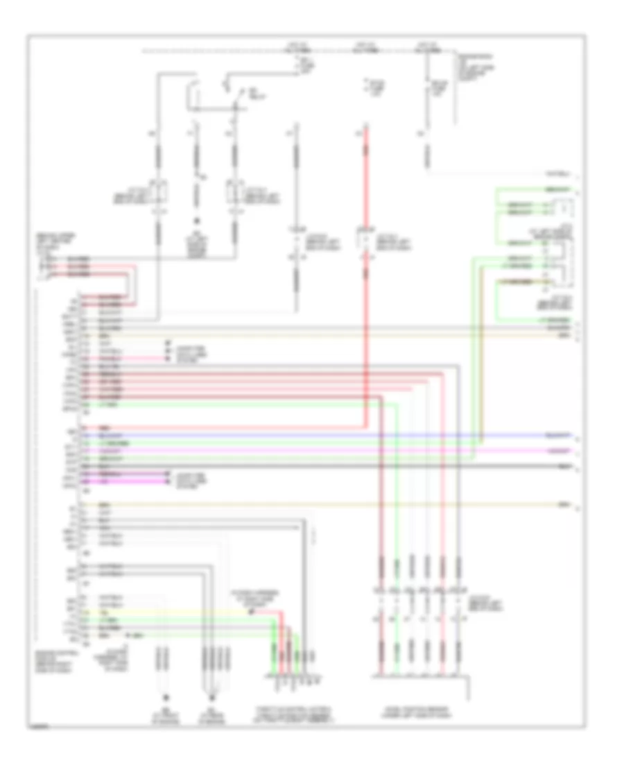 Электросхема системы круизконтроля (1 из 2) для Toyota Sienna XLE Limited 2006