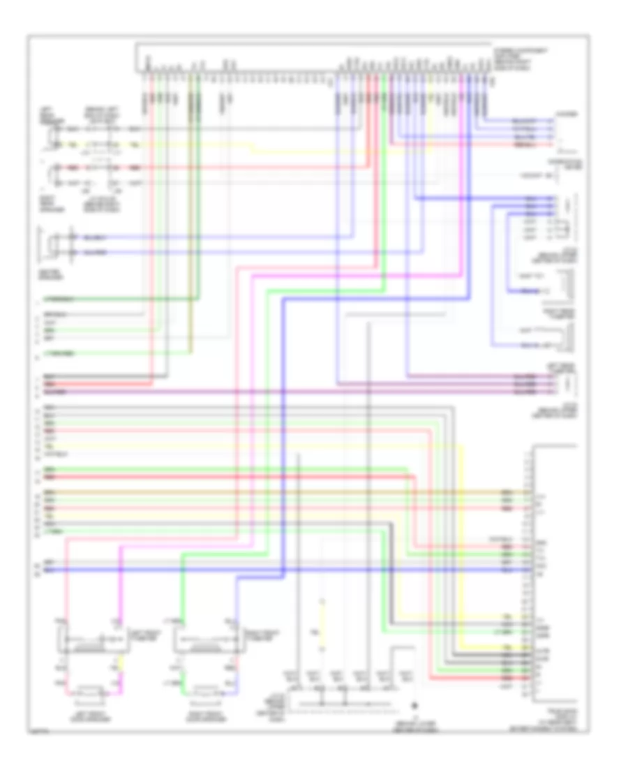 Схема С 10 акустическими системами, без Навигация (2 из 2) для Toyota Sienna XLE Limited 2006