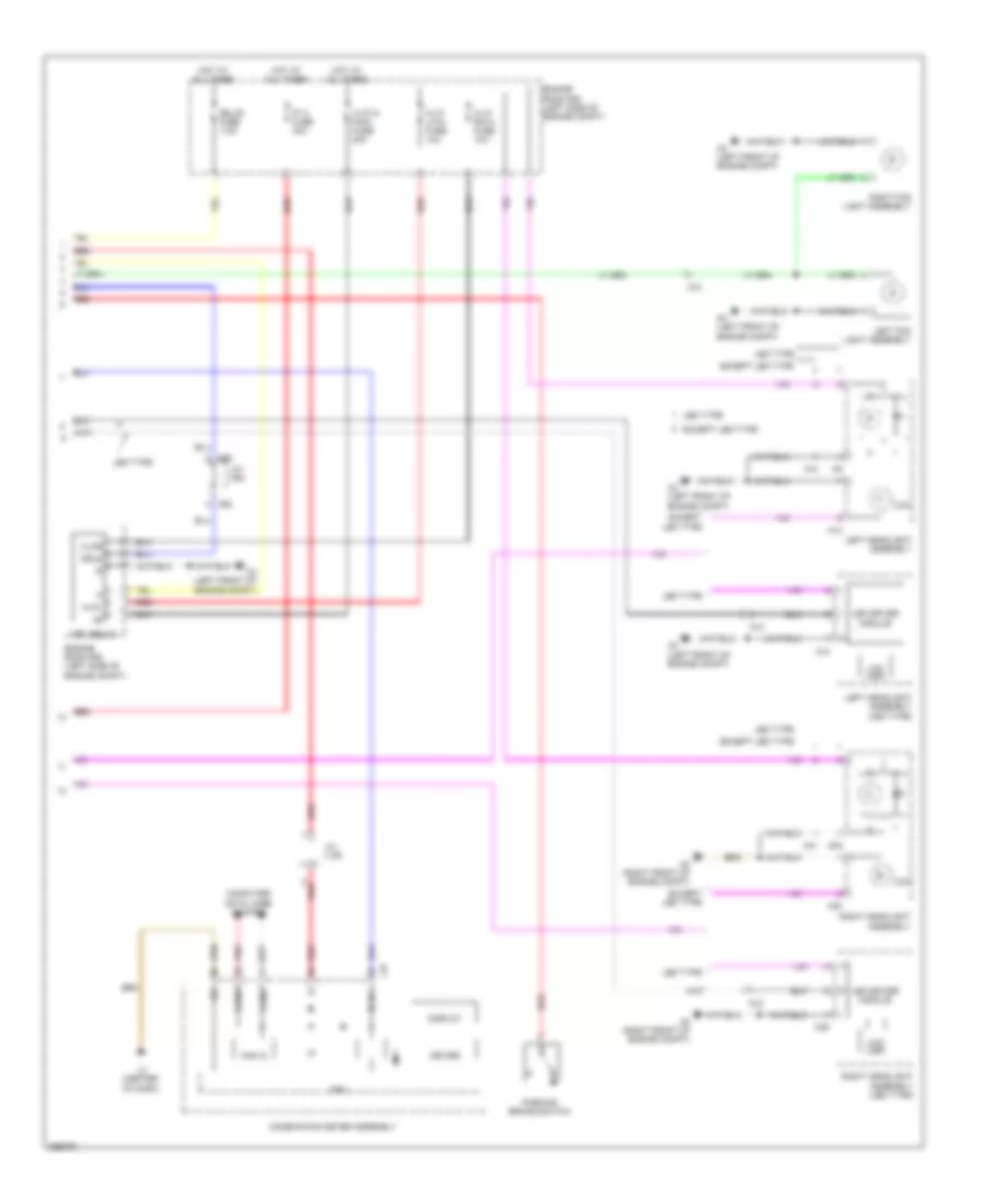 Электросхема фар и противотуманок, С DRL (2 из 2) для Toyota Prius 2012