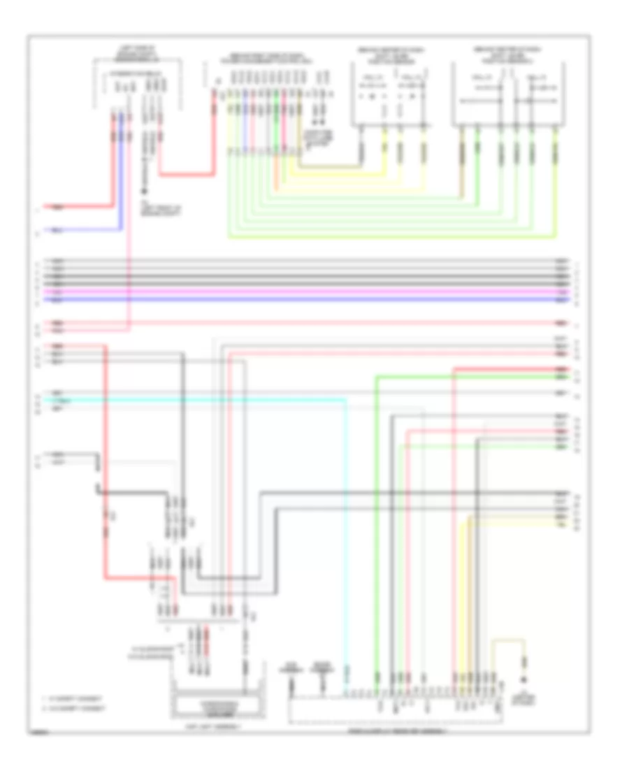 Radio Wiring Diagram, withRadio & Display Amplifier & Separate Amplifier (2 из 5) для Toyota Prius 2012
